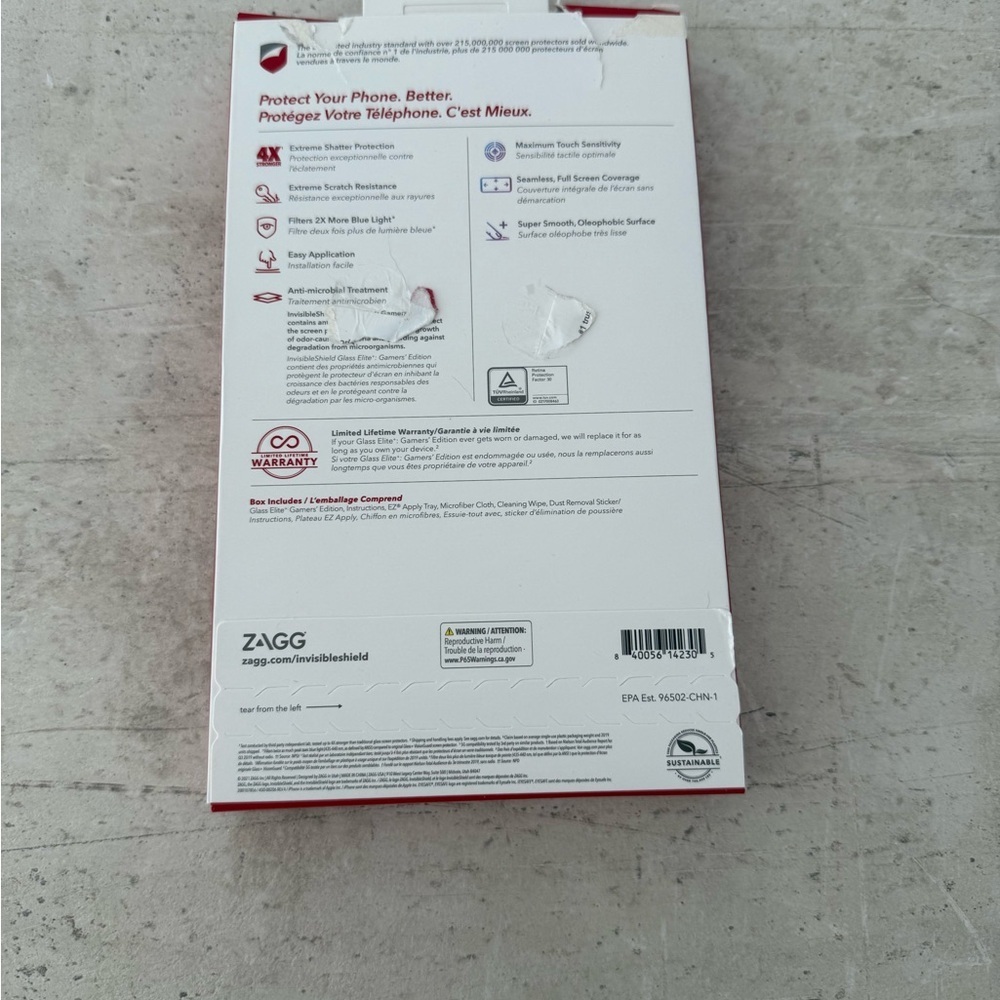 ZAGG Invisible Shield Screen Protrctor - Gamers Edition - Picture 2 of 10